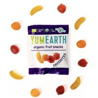 Yum Earth Organic Fruit Snacks (Strawberry, Cherry, Peach, Banana), 19.8g